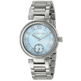 Buy Shop Michael Kors Skylar Quartz Blue Dial Silver Steel Strap Watch For Women - MK5988 USA Online