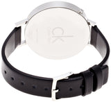 Buy Shop Calvin Klein Equal Black Dial Black Leather Strap Watch for Women - K3E231C1 USA Online