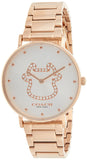 Buy Shop Coach Perry White Dial Rose Gold Steel Strap Watch for Women - 14503708 USA Online