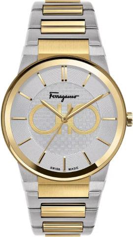 Buy Shop Salvatore Ferragamo Sapphire Silver Dial Two Tone Steel Strap Watch for Men - SFHP00520 USA Online