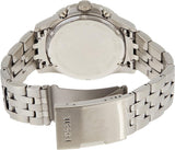Buy Shop Fossil FB-01 Chronograph Black Dial Silver Steel Strap Watch for Men - FS5827 USA Online