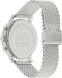 Buy Shop Tommy Hilfiger Chronograph Black Dial Silver Mesh Bracelet Watch for Men - 1791292 USA Online