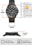 Buy Shop Fossil Garrett Chronograph Black Dial Black Steel Strap Watch for Men - FS5773 USA Online
