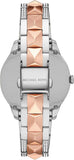 Buy Shop Michael Kors Runway Mercer Crystals Silver Dial Two Tone Steel Strap Watch For Women - MK6716 USA Online