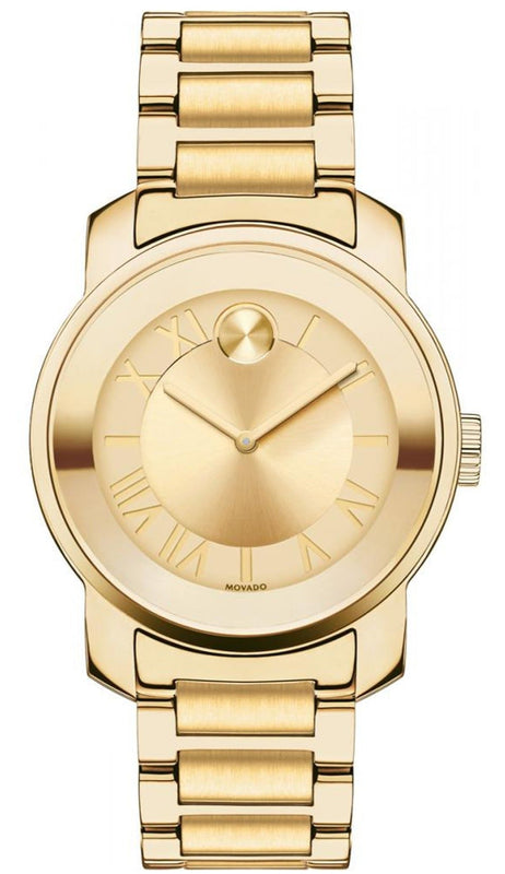 Buy Shop Movado Bold Gold Dial Gold Steel Strap Watch for Women - 3600323 USA Online