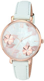 Buy Shop Fossil Jacqueline Multi Colored Dial Blue Leather Strap Watch for Women - ES4813 USA Online