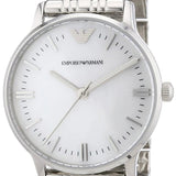 Buy Shop Emporio Armani Classic Quartz Mother of Pearl Dial Silver Steel Strap Watch For Women - AR1602 USA Online
