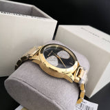 Buy Shop Michael Kors Hartman Analog Quartz Black Dial Gold Steel Strap Watch For Women - MK3647 USA Online