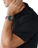 Buy Shop Michael Kors Everest Chronograph Black Dial Brown Leather Strap Watch For Men - MK9054 USA Online