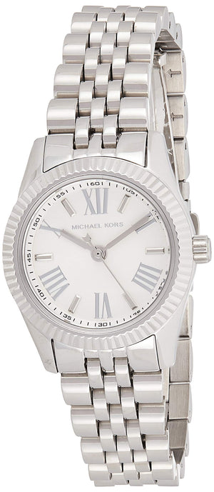 Buy Shop Michael Kors Lexington Quartz White Dial Silver Steel Strap Watch For Women - MK3228 USA Online