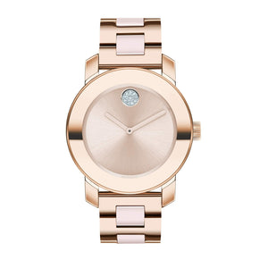 Buy Shop Movado Bold Rose Gold Dial Rose Gold Steel Strap Watch for Women - 3600086 USA Online