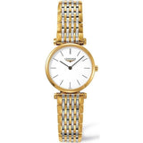 Longines La Grande Classique White Dial Two Tone Mesh Bracelet Watch for Women - L4.209.2.12.7