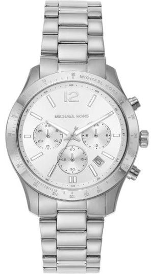 Buy Shop Michael Kors Berkley Chronograph Silver Dial Silver Steel Strap Watch For Women - MK7413 USA Online