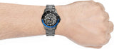 Buy Shop Fossil FB-01 Automatic Skeleton Black Dial Grey Steel Strap Watch for Men - ME3201 USA Online