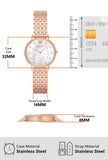 Buy Shop Emporio Armani Kappa Analog Mother of Pearl Dial Rose Gold Steel Strap Watch For Women - AR11006 USA Online