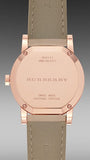 Burberry The City Diamonds Beige Dial Beige Leather Strap Watch for Women - BU9131