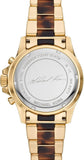 Buy Shop Michael Kors Everest Chronograph Brown Dial Two Tone Steel Strap Watch For Women - MK6973 USA Online