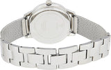 Guess Chelsea Mother of Pearl White Dial Silver Mesh Strap Watch For Women - W0647L1