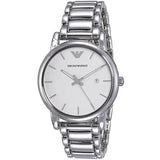 Buy Shop Emporio Armani Classic Luigi Quartz Silver Dial Silver Steel Strap Watch For Men - AR1854 USA Online