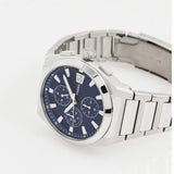 Buy Shop Fossil Everett Chronograph Blue Dial Silver Steel Strap Watch for Men - FS5795 USA Online