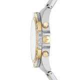 Buy Shop Fossil Garrett Analog Black Dial Two Tone Steel Strap Watch for Men - FS5771 USA Online