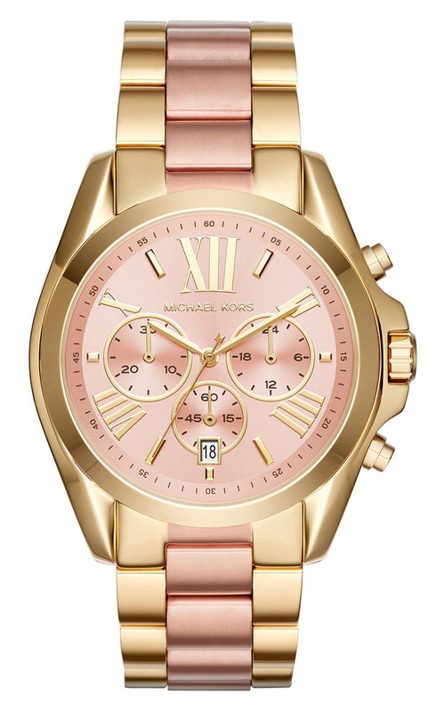 Buy Shop Michael Kors Bradshaw Gold Dial Two Tone Steel Strap Watch for Women - MK6359 USA Online