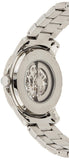 Buy Shop Fossil Grant Automatic Skeleton Black Dial Silver Steel Strap Watch for Men - ME3103 USA Online