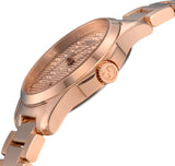 Buy Shop Gucci G Timeless Quartz Rose Gold Dial Rose Gold Steel Strap Watch For Women - YA126567 USA Online