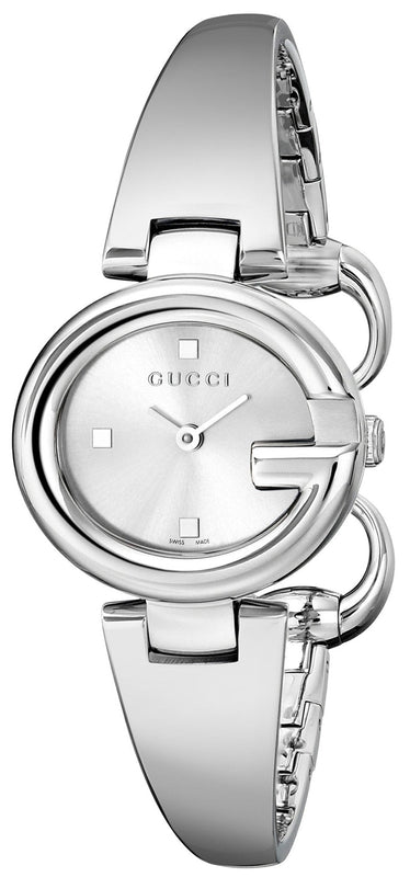 Buy Shop Gucci Guccissima Quartz Silver Dial Silver Steel Strap Watch For Women - YA134502 USA Online