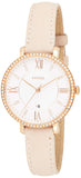 Buy Shop Fossil Jacqueline White Dial Pink Leather Strap Watch for Women - ES4303 USA Online