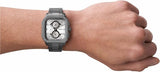 Buy Shop Fossil Inscription Multifunction Silver Dial Grey Steel Strap Watch for Men - BQ2657 USA Online