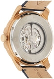 Buy Shop Fossil Grant Automatic Skeleton Blue Dial Blue Leather Strap Watch for Men - ME3102 USA Online