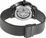 Buy Shop Fossil Neutra Automatic Skeleton Black Dial Grey Mesh Strap Watch for Men - ME3185 USA Online