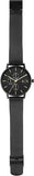 Armani Exchange Cayde Chronograph Black Dial Black Mesh Strap Watch For Men - AX2716