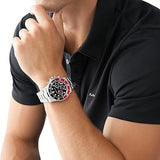 Buy Shop Michael Kors Everest Chronograph Black Dial Silver Steel Strap Watch For Men - MK8977 USA Online