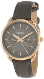 Buy Shop Fossil Tailor Grey Dial Grey Leather Strap Watch for Women - ES3913 USA Online
