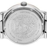 Versace Greca Quartz White Dial Two Tone Steel Strap Watch For Women - VEVH01020