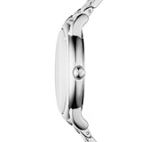 Buy Shop Emporio Armani Gianni T Bar Dark Blue Dial Silver Stainless Steel Watch For Women - AR11091 USA Online