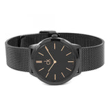Buy Shop Calvin Klein Minimal Black Dial Black Mesh Bracelet Watch for Women - K3M22421 USA Online