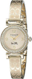 Coach Dress Crystals Gold Dial Gold Steel Strap Watch For Women - 14502202