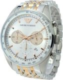 Buy Shop Emporio Armani Sportivo Chronograph Silver Dial Two Tone Steel Strap Watch For Men - AR5999 USA Online