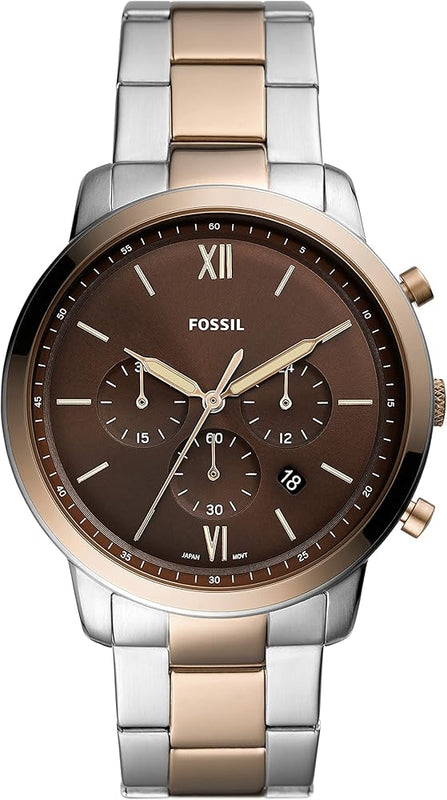 Buy Shop Fossil Neutra Chronograph Brown Dial Two Tone Steel Strap Watch for Men - FS5869 USA Online