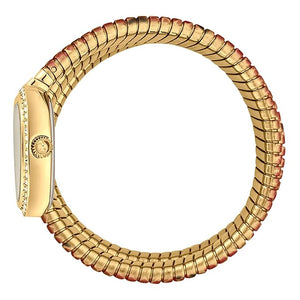 Buy Shop Just Cavalli Glam Snake Gold Dial Multicolor Steel Strap Watch for Women - JC1L163M0245 USA Online