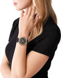 Buy Shop Michael Kors Sydney Pave Black Dial Black Silicone Strap Watch for Women - MK7245 USA Online