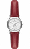 Buy Shop Burberry The City Silver Dial Red Strap Watch for Women - BU9232 USA Online