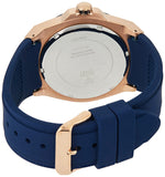 Guess Legacy Chronograph Blue Dial Blue Rubber Strap Watch For Men - W1049G9