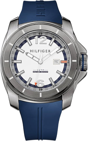Buy Shop Tommy Hilfiger Windsurf White Dial Blue Rubber Strap Watch for Men - 1791113 USA Online