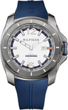 Buy Shop Tommy Hilfiger Windsurf White Dial Blue Rubber Strap Watch for Men - 1791113 USA Online
