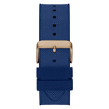 Buy Shop Guess Navigator Chronograph Blue Dial Blue Rubber Strap Watch for Men - GW0264G4 USA Online