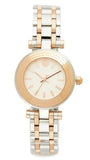 Buy Shop Tory Burch Classic T White Dial Two Tone Steel Strap Watch for Women - TBW9013 USA Online
